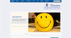 Desktop Screenshot of physio-thinnes.de